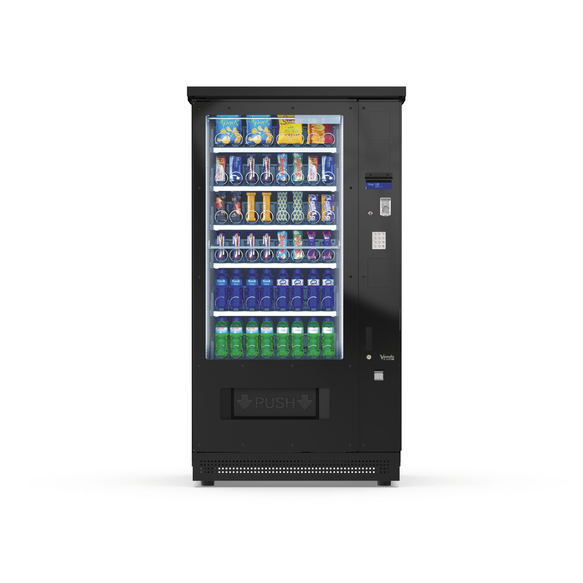 Distributeur de boissons froides et confiseries pour utilisation extérieure_1