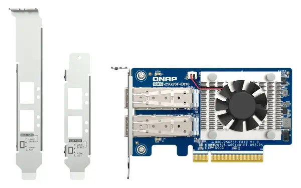 QNAP Dual-port SFP28 25GbE network expansion card low_1