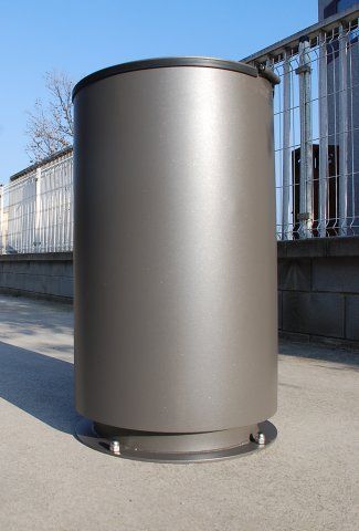 Cendrier poubelle - Frepat Urban Equipment - acier Corten ou galvanisé - Ø 195 mm - finition oxydée ou thermolaquée_1