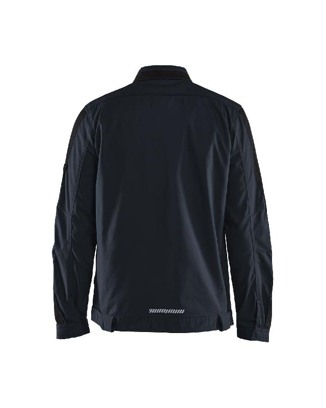 Veste de travail stretch 2D anti-rayures - Blåkläder BKL4444 - Lavage industriel - Bordure réfléchissante_1