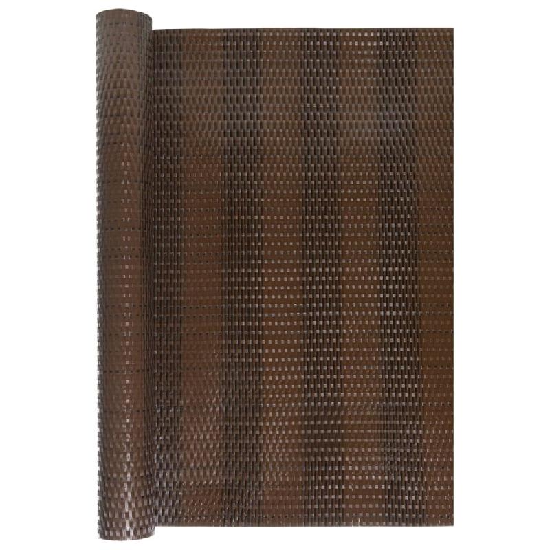 Vidaxl paravent de balcon brun et noir 600x80 cm résine tressée 156259_1