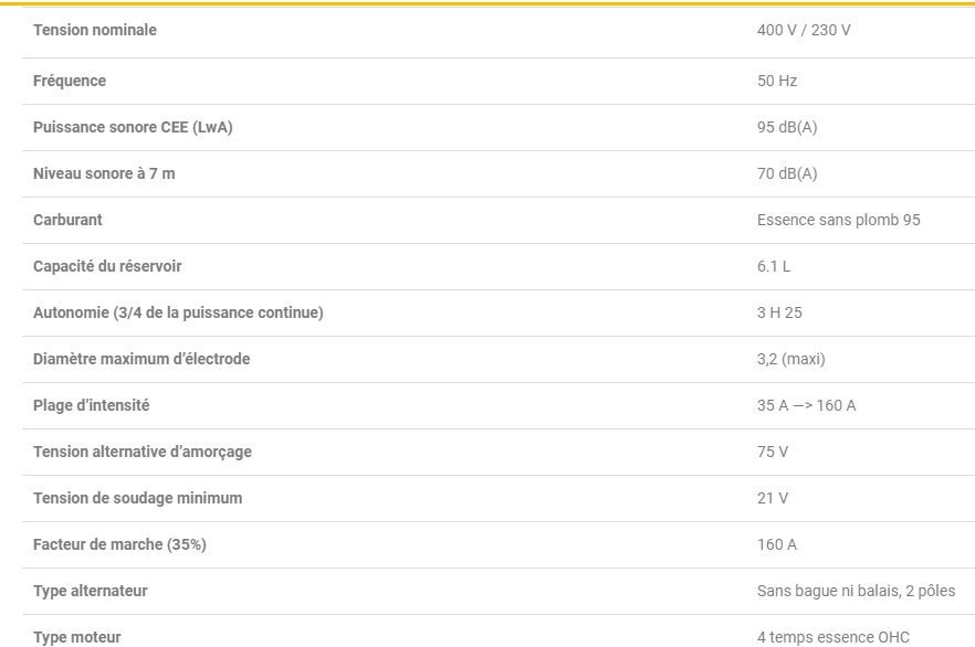 Arc 160 ex avr groupe électrogène - worms - 50hz_1