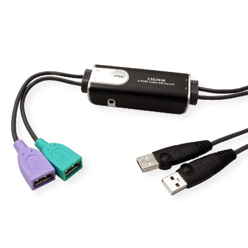 ATEN CS62KM Commutateur KM Câble Boundless USB à 2 ports_1