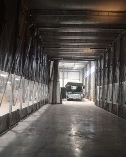 Cabine de peinture avec paroi filtrante sèche et efficacité de 99,9%