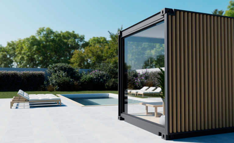 Conteneur aménagé confortable, cosy et multifonctionnel pour espace extérieur - Cargo Poolhouse? 20_1