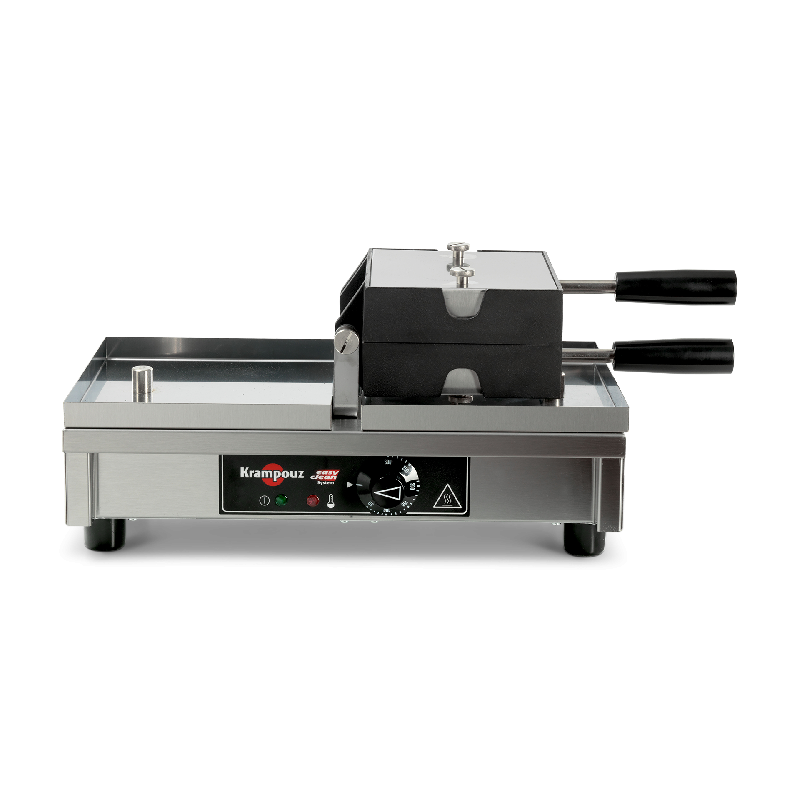 Gaufrier professionnel Fine 180° simple G/D Krampouz_1