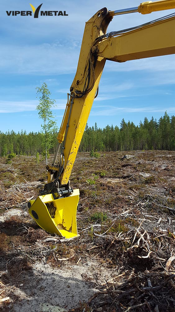 Godet polyvalent pour plantation forestière - ViperMetal - scalpage, ensemencement, criblage_1