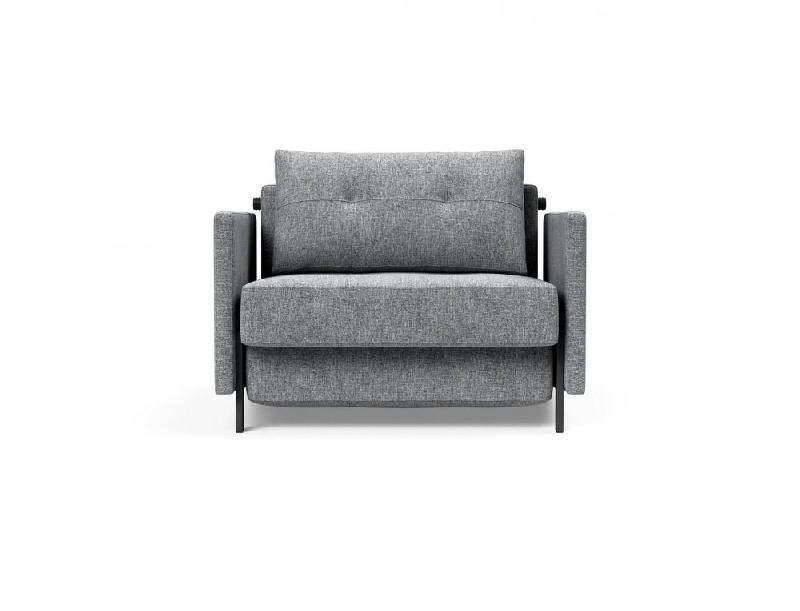 Fauteuil design convertible INNOVATION LIVING - Sofabed Cubed 02 Arms Twist Granite - Lit 200x90cm_1