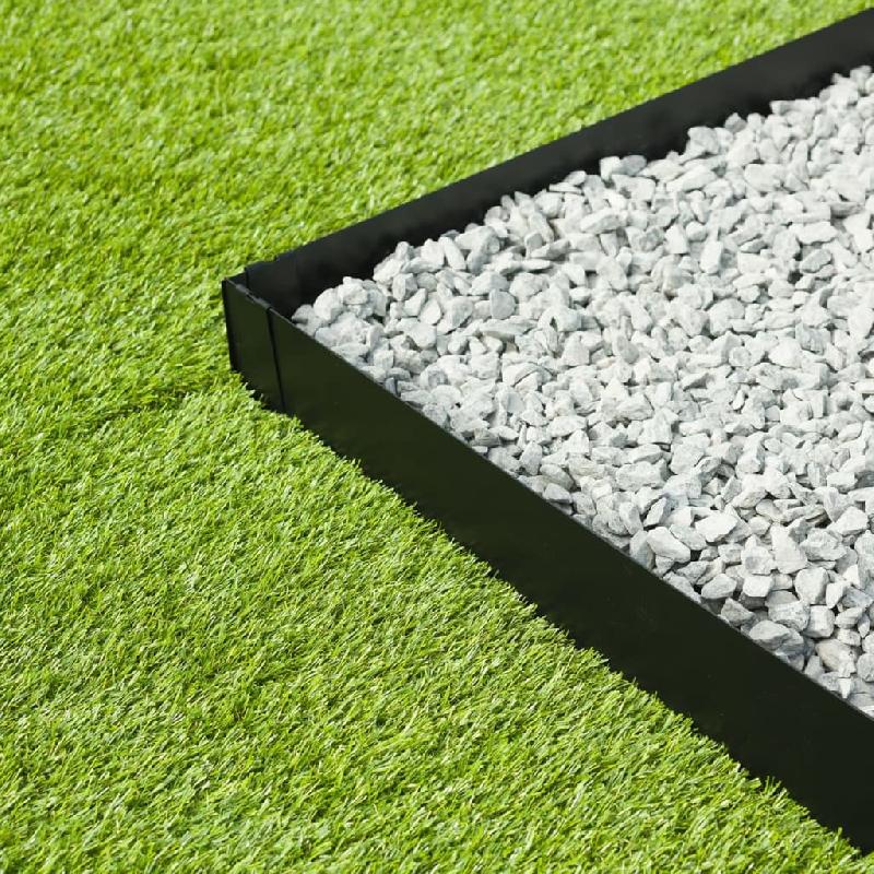 Nature bordures de jardin 3 pcs 91,4x10,2 cm noir 446394_1