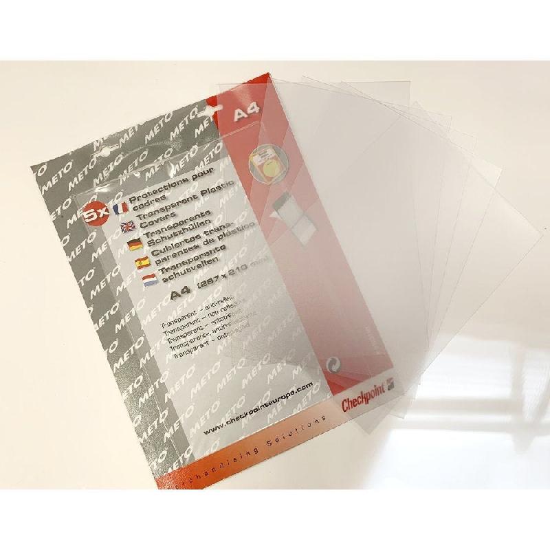 Protection pour cadre A4 - par 5 - antireflets et résistante aux UV_1