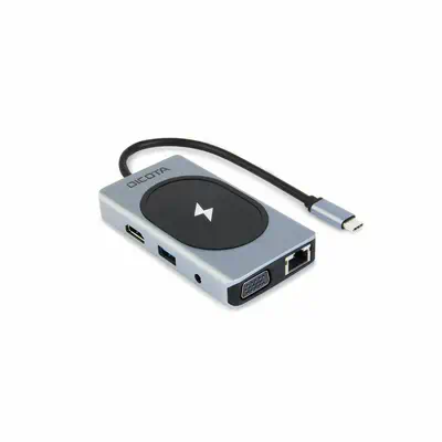 DICOTA D32059 hub & concentrateur USB Type-C Noir, Argent_1