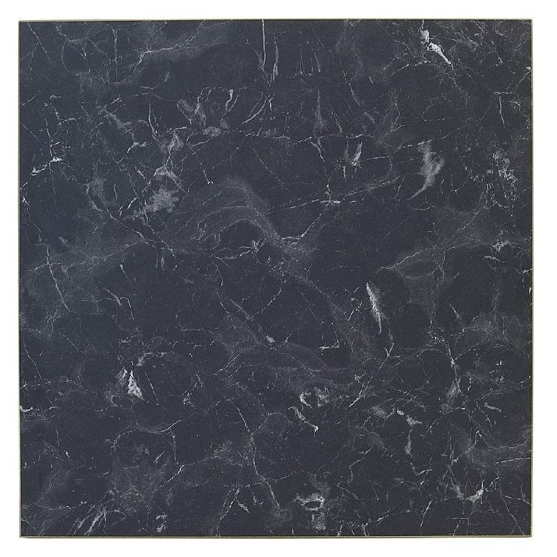 Plateau carré de table d'intérieur Tavola 70x70cm stratifié marbre noir_1