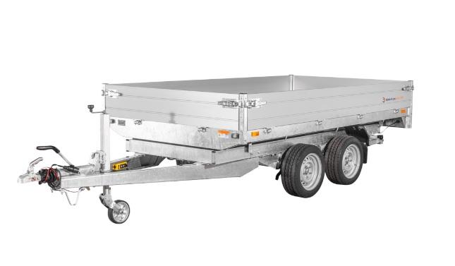 Remorque benne - 3,06 x 1,84m, 2700 kg, électrique - SARIS K1 306 184 2700 2E_1