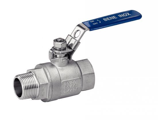 Vanne 2 pièces mâle/femelle gaz - inox 316 - diamètres DN8 à DN50_1