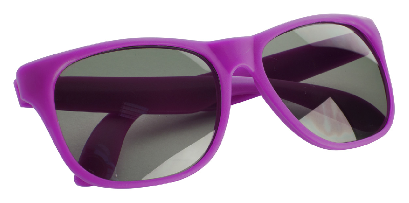 Lunettes de soleil en plastique - protection UV400 - couleur fuchsia - 20g_1