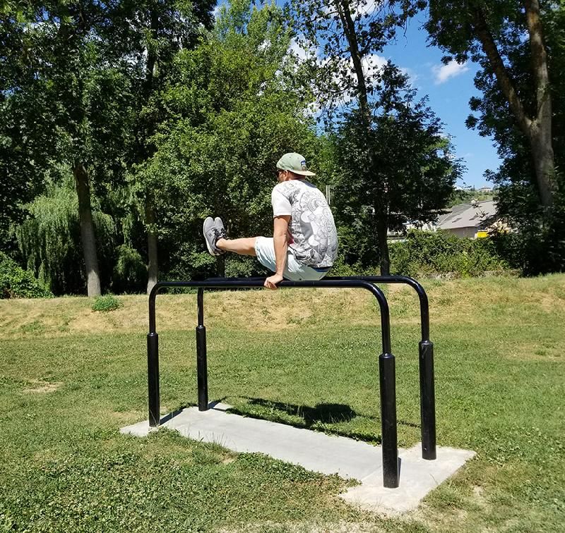 Dips conçu pour parc sportif en plein air - Gamme Street Workout DAMAPRO_1