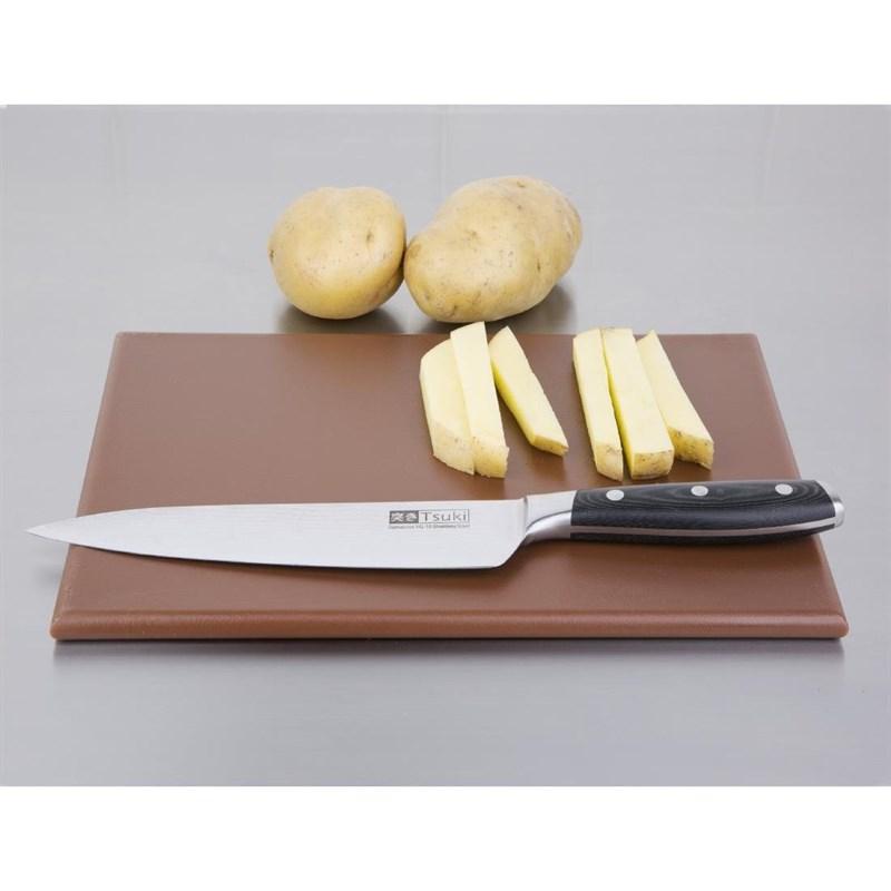 Petite planche à découper haute densité marron | Hygiplas - HC864_1