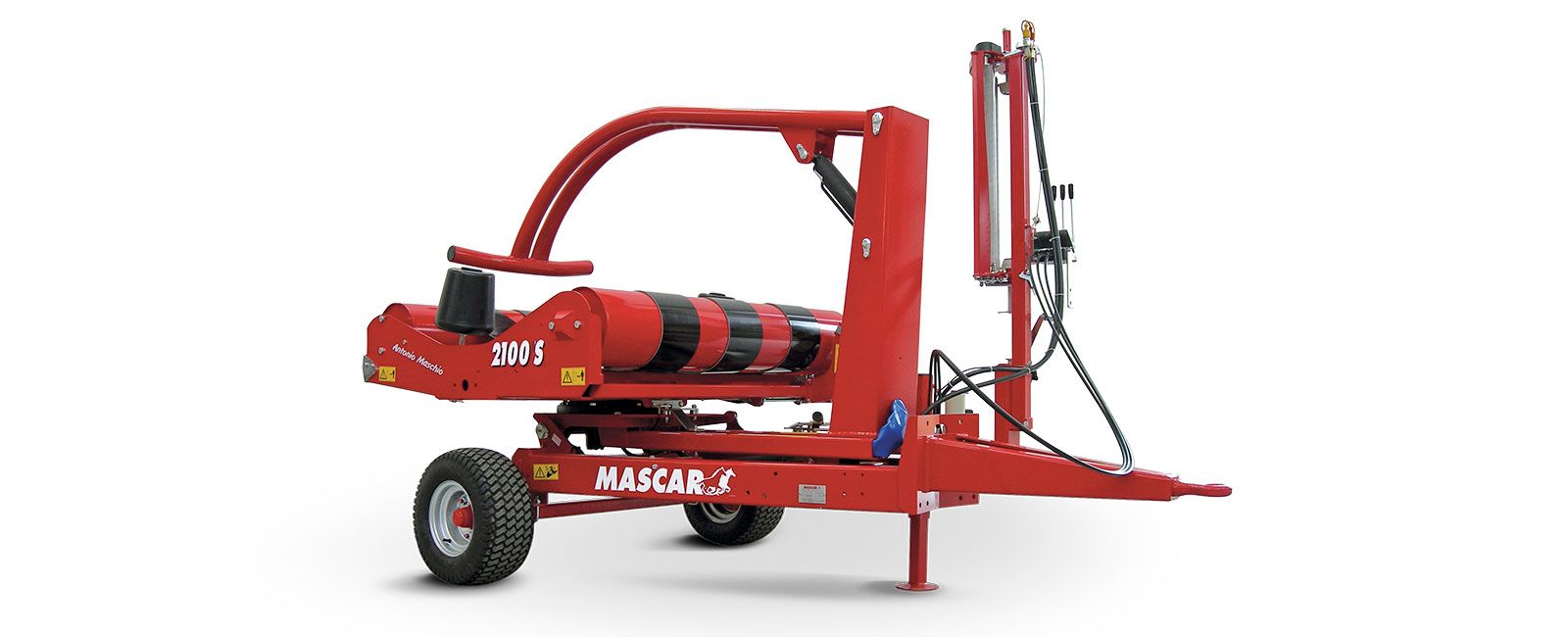 2100S - Enrubanneuse agricole traînée avec fourche de chargement Mascar S.P.A - Centrage semi-automatique de série_1