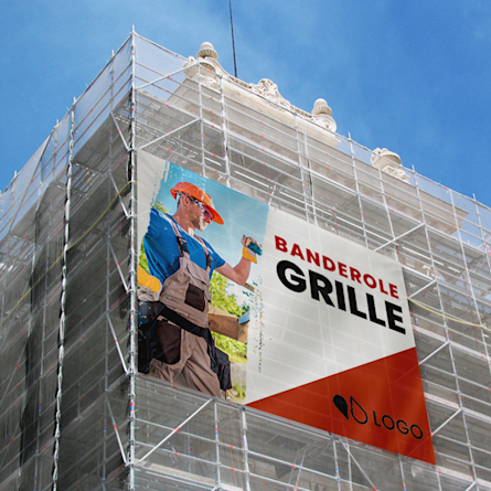 Bâche Grille - 260 g Mesh B1 - Impression banderole micro perforée - Bâche Mesh sur mesure_1