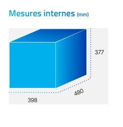 Casiers intelligents pour agences de transport ou  gestion de colis légèrement plus grands - réf Porte H40_2