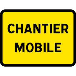 Panneau indication temporaire chantier mobile KC1CM_1