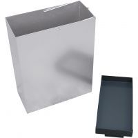 Conteneur avec cendrier - Probbax - Réf: AT-0234-DGRY - 48 L / 4,7 L - acier galvanisé avec finition époxy anti-UV_1