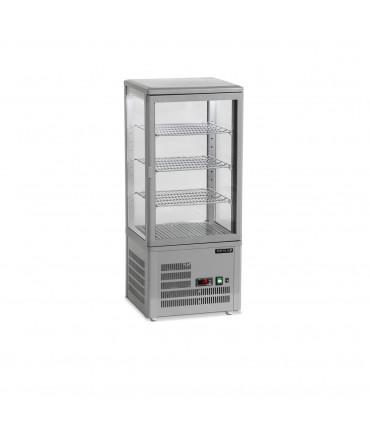 Comptoir réfrigéré porte vitrée , pour chr, traiteurs, boulangeries, pâtisseries et chocolateries -réf. Upd80 black / grey tefcold_1