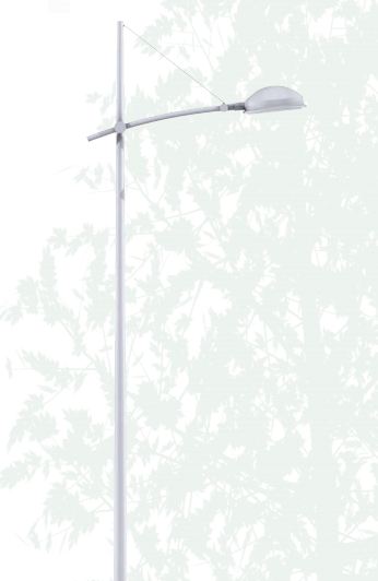 Lampadaire urbain azur / led / en aluminium thermolaqué / 8 m_0