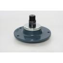 Palier complet droit avec écrou pour déchaumeur à disques Lemken Rubin - Référence POS-5554502 - Filetage M30x1,5_1
