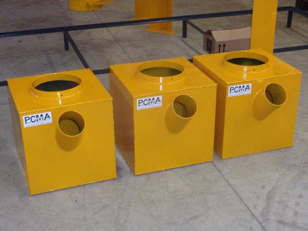 Silo de stockage à cône droit déporté pour aliments farineux - 1,8 x 1,8 m / 12 m³ - SAFDEP_12 PCMA_1