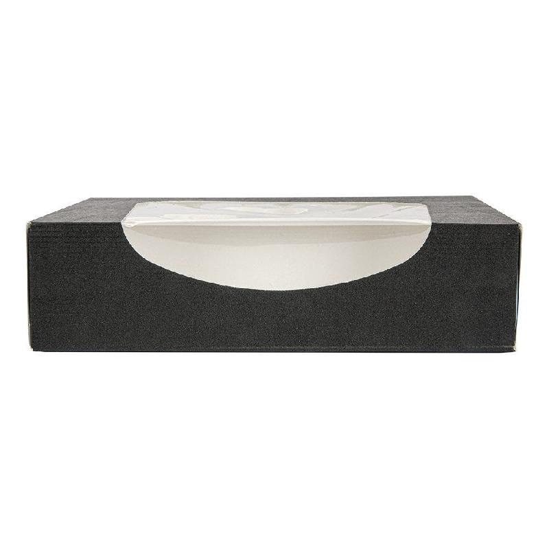 Boite snacking à fenêtre The Pack carton nano micro 17,5x12x4,5cm noir - par 400_1