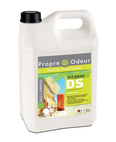 Ds5 detergent surodorant tres concentre toutes surfaces ph:7 propre odeur parfum ete indien bidon de 5l_1