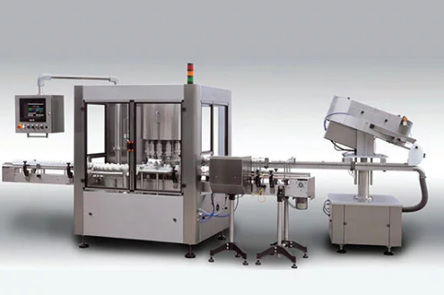 Machine monobloc multifonction pour le rinçage, le remplissage et le bouchage de bouteilles en verre ou en PET - 1000 à 40000 pièces/h -TRIBLOC_1