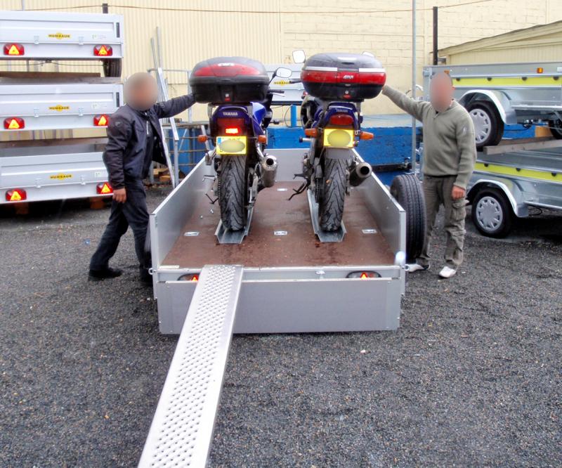 Remorque pour 2 motos - Humbaur - HA 132513/1385 - 303x150x35 cm - PTC jusqu'à 1300 kg_1