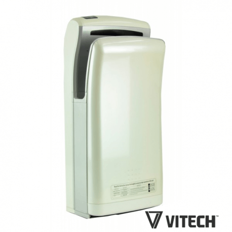 Sèche-mains Vitech automatique - Double jet d'air blanc 1200-1800W - Séchage rapide en moins de 6 secondes_1