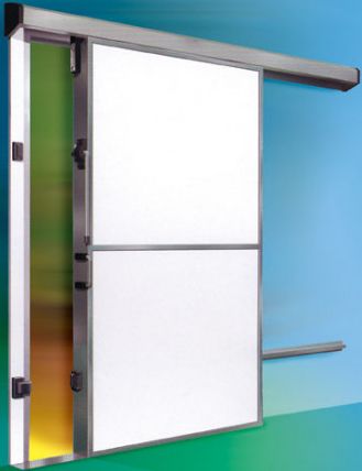 Porte de chambre froide coulissante - Thermodizayn - dimensions 120x200 cm - isolation polyuréthane_1