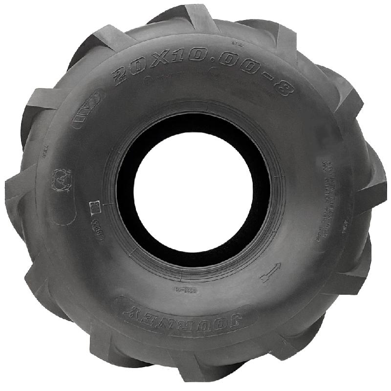 20x10.00-8 Open Centre Tyres Cleated Rotovator Lug Plant Wanda P328 (Set of 2)_1