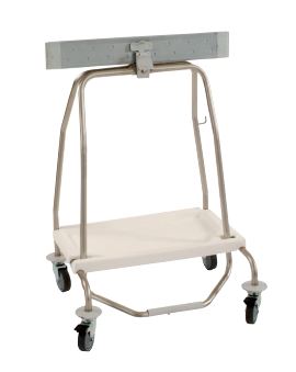 Chariot porte-sacs à déchets 4 roues en inox - capacité 40 à 70 L - Réf. SHUT40 - Andromède_1