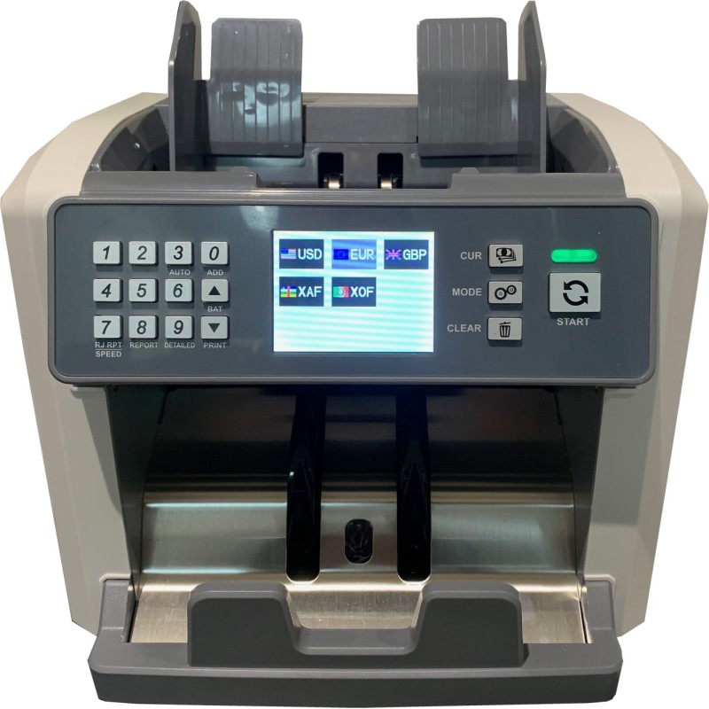 Compteuse-valorisatrice de billets permettant de compter et de valoriser les devises EUR-XOF-USD-GBP-XAF - MAI-FIRST_1