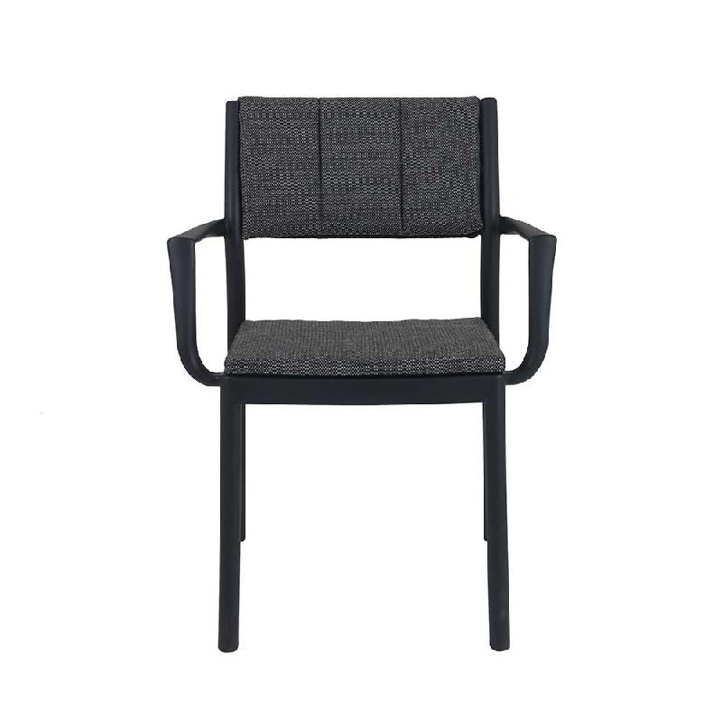 Rocco - Fauteuil empilable en polypropylène noir_1