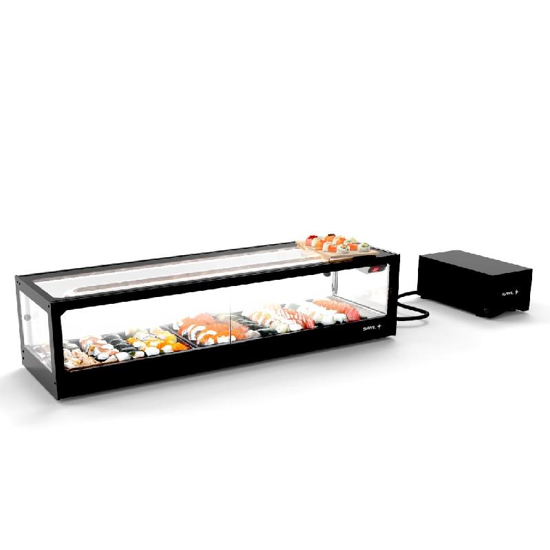 Vitrine réfrigérée à Sushi LOGIC avec groupe déporté - Double froid - VTLG6SGR | Sayl Barcelona - Cuve plane_1