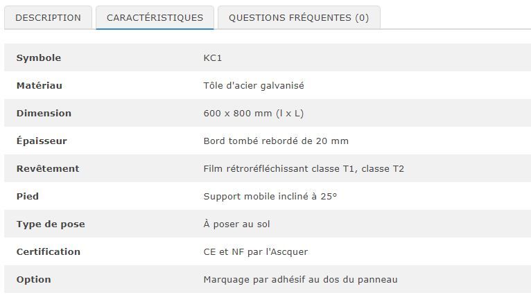 Panneau de chantier KC1 route inondée - Réf. 29984 - 600 x 800 mm - Sur support mobile incliné avec film rétroréfléchissant_1