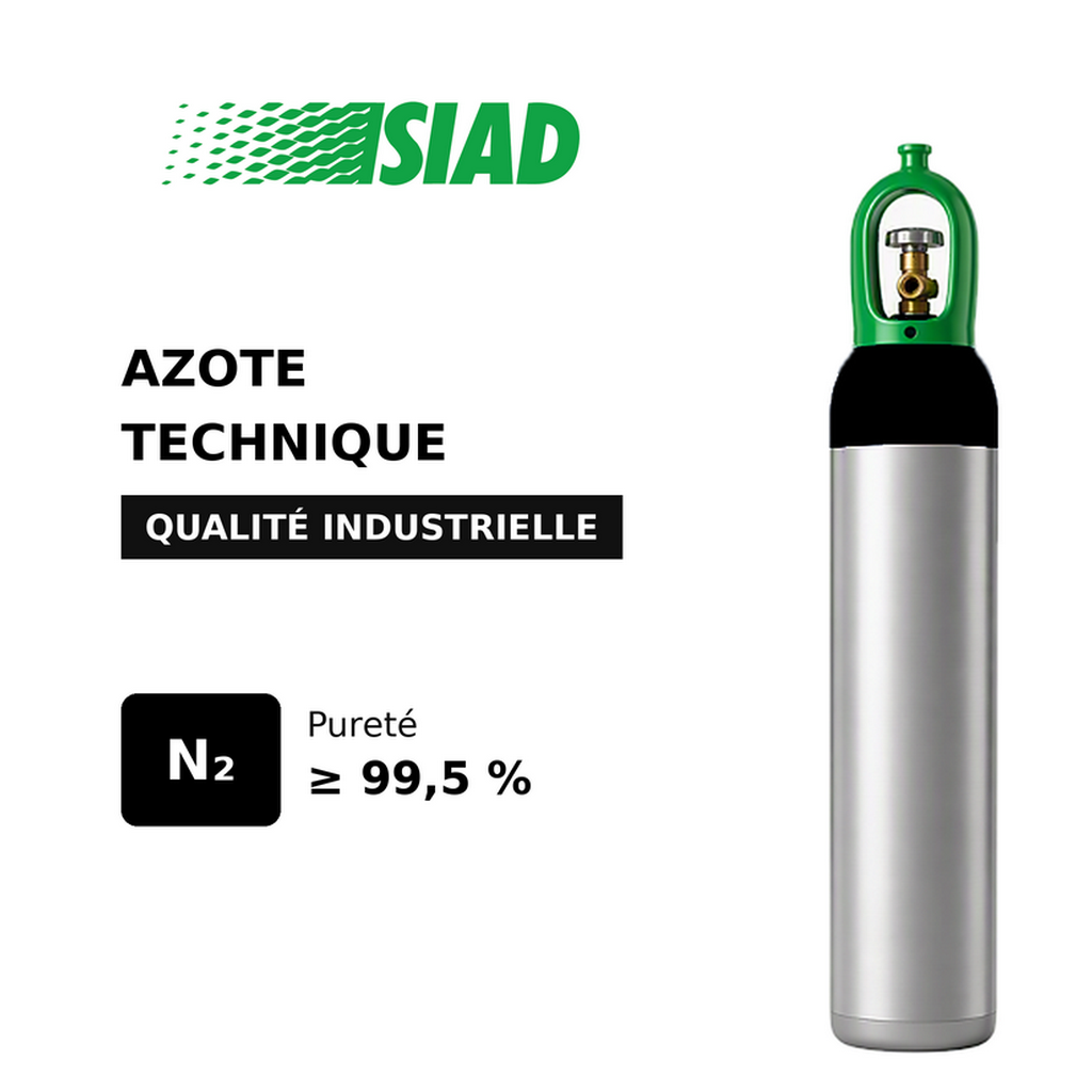 Azote technique SIAD - Applications industrielles variées - Inertage, découpe laser, purge, gonflage, pressurisation_0