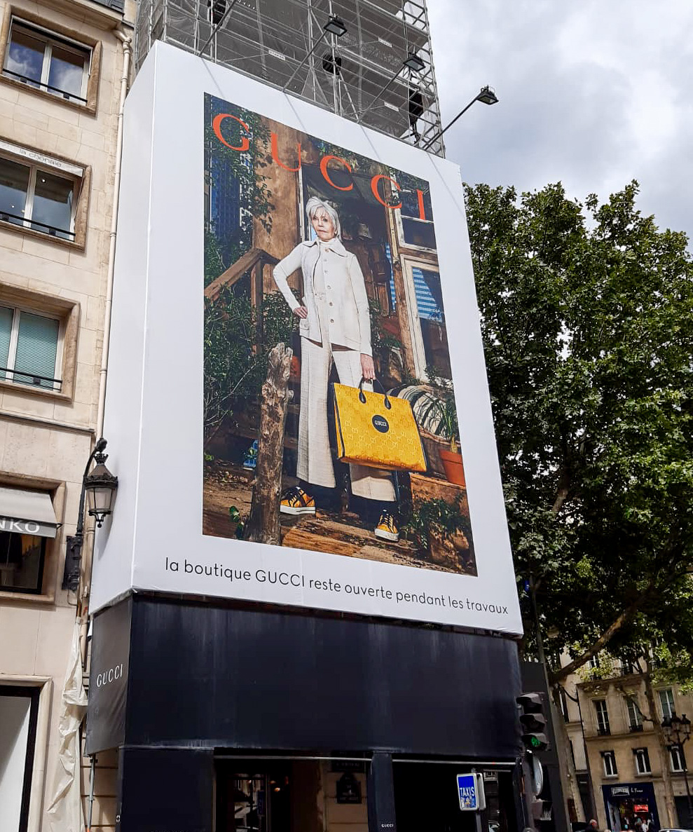 Habillage d'échafaudage de chantier avec toile imprimée sur mesure - Neosign - Communication grand format_1