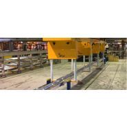 Palonnier pour container - structure mécano-soudée en acier à haute limite élastique - tête tournante - grenaillage SA2.5 - NF EN 13155 A1_1