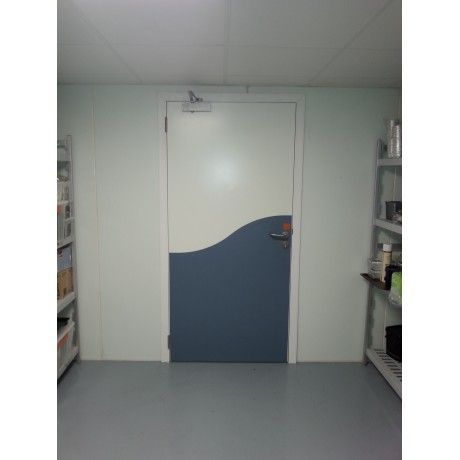 Porte de chambre froide coulissante - isodoc - en inox_1