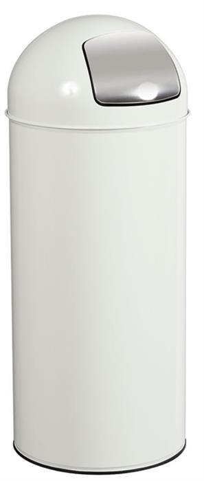 Poubelle Couvercle Push 45L - Acier Poudré anti-UV ou Inox - Fabrication française_1