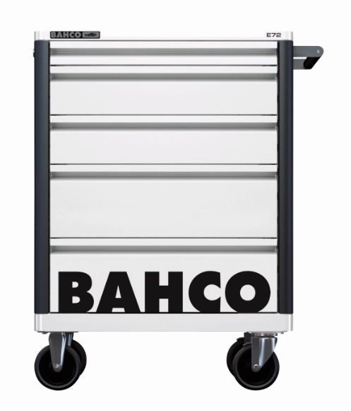 Servante « Storage HUB » E72 - 66 cm avec 5 tiroirs, robuste châssis acier, 693 mm x 510 mm x 955 mm - 1472K5WHITE_1