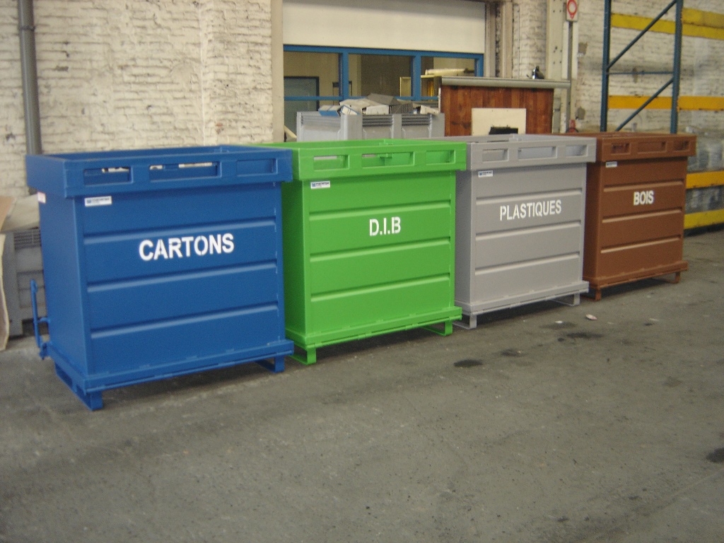 Benne à fond ouvrant (BAFO) - 2000 litres - Fabrication française - Finition laquée et nombreuses options_1