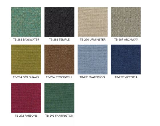 Chaise de conférence tapissée avec tablette écritoire - design élégant et flexible - 'Kabi'_1